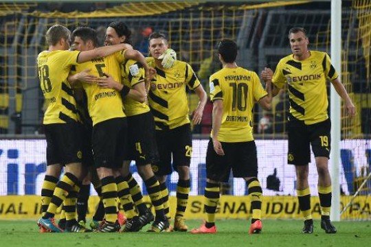 شادی بازیکنان دورتموند