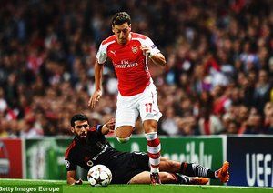 مسوت اوزیل|آرسنال 1-0 بشیکتاش /  پلی آف لیگ قهرمانان اروپا