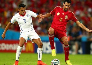 سرخیو بوسکتس|اسپانیا 0 –2 شیلی / مرحله گروهی جام جهانی