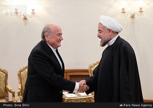 دیدار  سپ بلاتر با روحانی