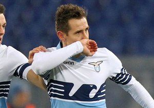 شادمانی ميروسلاو كلوزه|لاتزیو 3 - 1 میلان / سری آ