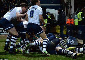 شاد بازیکنان پرستون|پرستون نورث اِند 1 - 3 منچستر یونایتد / جام حذفی