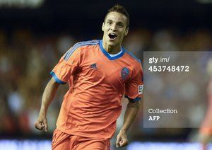 شادی مهاجم والنسیا|والنسیا 2-1 آث میلان / دیدار دوستانه