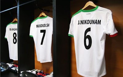 تصویری از رختکن ایران پیش از دیدار با بوسنی در فونته‌نووا