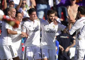 شادمانی بازیکنان مادرید