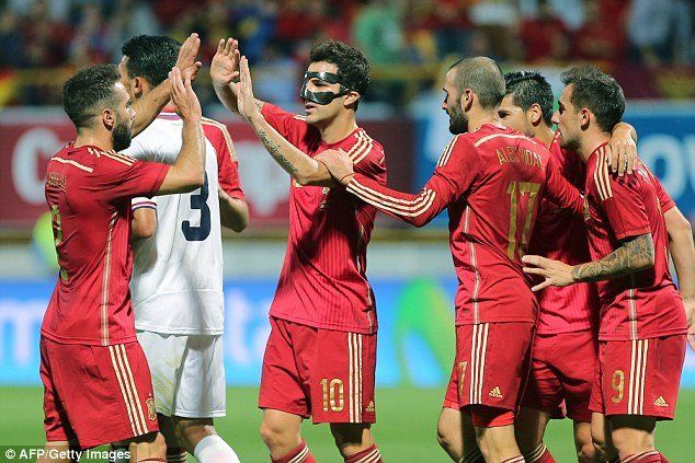 اسپانیا 2 - 1 کاستاریکا / دیدار دوستانه / گل های بازی