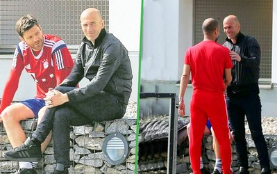 دیدار گواردیولا و زیدان در تمرین بایرن