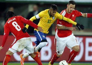 نیمار|اتریش 1 - 2 برزیل/ دیدار دوستانه