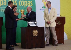 سر بلاتر|ملاقات سر بلاتر با رییس جمهور برزیل