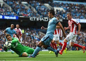 سرخیو آگیرو|منچسترسیتی 0-1 استوک سیتی / لیگ جزیره