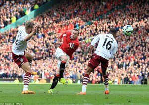 وین رونی|منچستر یونایتد 3 - 1 آستون ویلا / لیگ جزیره