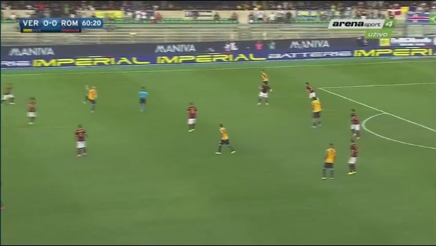 هلاس ورونا 1 - آاس رم 1 / هفته اول سری آ ایتالیا/گل های مسابقه