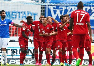 شادی بازیکنان بایرن