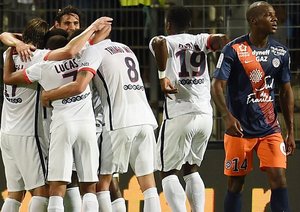 شادی بازیکنان پی اس جی