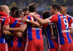 شادی بازیکنان بایرن