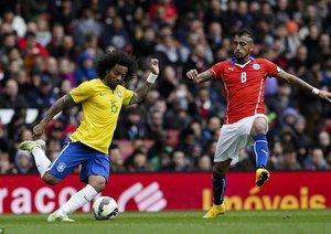 ویدال - مارسلو|برزیل 1 - 0 شیلی / دیدار دوستانه