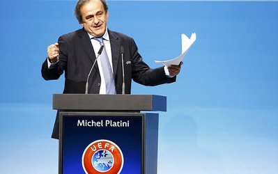 پلاتینی برای سومین بار پیاپی رئیس یوفا شد