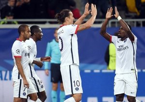 زلاتان ایبراهیموویچ|شاختار دونتسك 0 - 3 پاریس سن ژرمن / لیگ قهرمانان