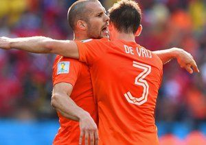 رون ولار - اِستِفان دی وِریج|هلند 2-0 شیلی /مرحله گروهی جام جهانی