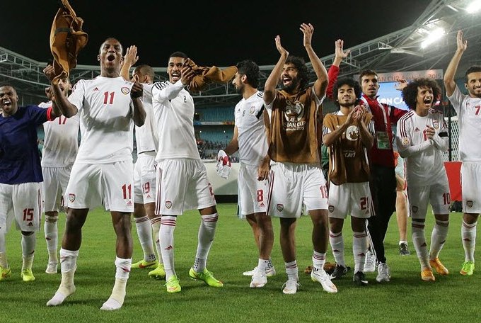 شادی بازیکنان امارات