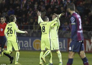 آندرس اینیستا - ایوان راکیتیچ|هوئِسکا 0 - 4 بارسلونا / جام حذفی