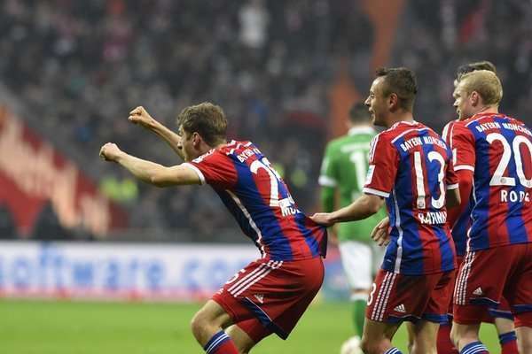 وردر برمن 0 - 4 بایرن مونیخ/هفته بیست و پنجم بوندسلیگا/گل های مسابقه