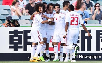 جام ملت های آسیا 2015 | بحرین 1 - امارات 2 / امارات حریف ایران برای صدرنشینی + چیدمان دو تیم ، ویدئوی مسابقه و گزارش تصویری