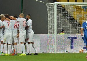 شادی بازیکنان اینتر|دنیپرو اوکراین 0-1 اینترمیلان / لیگ اروپا