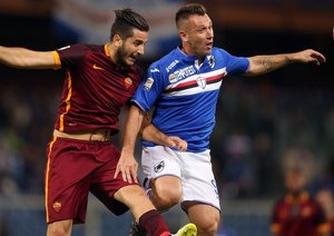 کونستانتینوس مانولاس|سامپدوریا 2 - 1 رم / سری آ