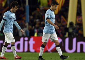 داوید سیلوا - خسوس ناواس|بارسلونا 1 - 0 منچستر سیتی / لیگ قهرمانان