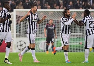 شادی بازیکنان یووه