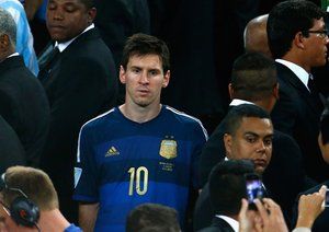 مسی|حسرت لئو مسی بعد از باخت مقابل ژرمن ها.