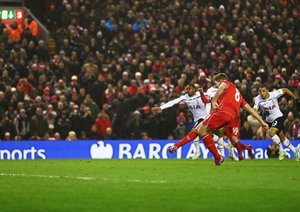 استیون جرارد|لیورپول 3 - 2 تاتنهام / لیگ جزیره