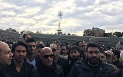 حاشیه‌های وداع بزرگان فوتبال ایران با منصور پورحیدری در شیرودی