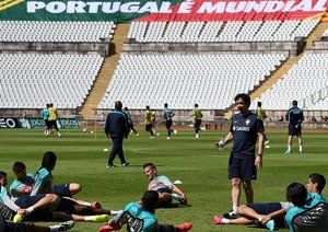 پرتغا|اخرین تمرین تیم ملی پرتغال در لیسبون