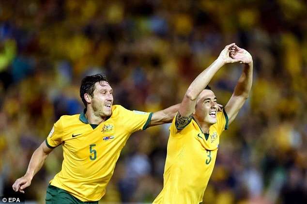 شادی بازیکنان استرالیا