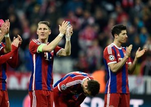 شادی بازیکنان بایرن