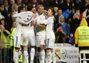 شادی بازیکنان رئال