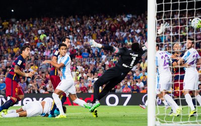 لالیگا | بارسلونا 1 - مالاگا 0 / آبی‌واناری‌ها شش امتیازی شدند