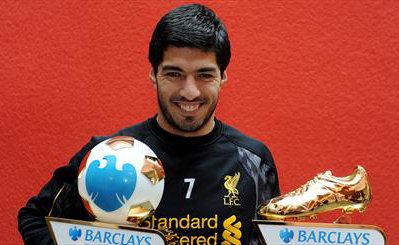 "لوییس سوآرس" بازیکن سال انگلستان و برنده کفش طلا شد