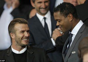 دیوید بکهام|پاریس سن ژرمن 3-2 بارسلونا / لیگ قهرمانان