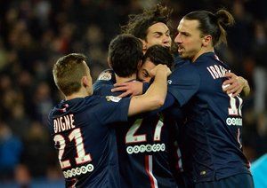 شادی بازیکنان پاریس سن ژرمن|پاریس سن ژرمن 1 - 0 رن / لوشامپیونه