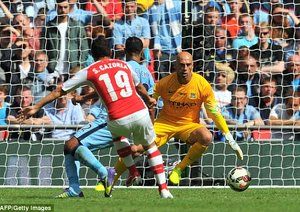 سانتیاگو کازورلا|آرسنال 3-0 منچستر سیتی / جام خیریه