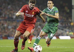 استیون جرارد|لیورپول 2-1  لودوگورتس / لیگ قهرمانان