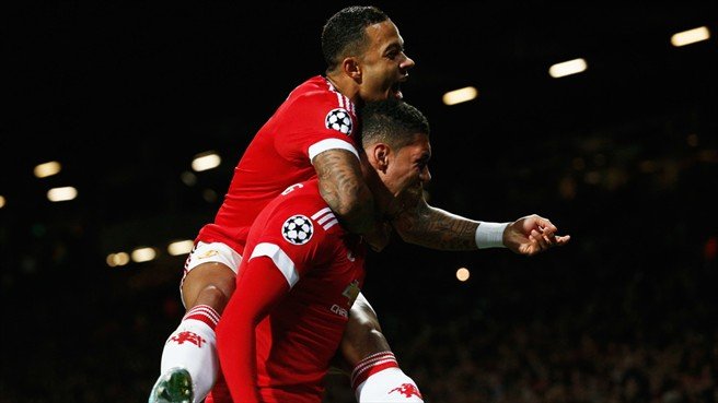 منچستر یونایتد 2 - 1 وولفسبورگ / لیگ قهرمانان / گل های بازی