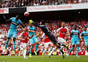 پیتر چک|آرسنال 0 - 2 وستهام / لیگ برتر انگلستان