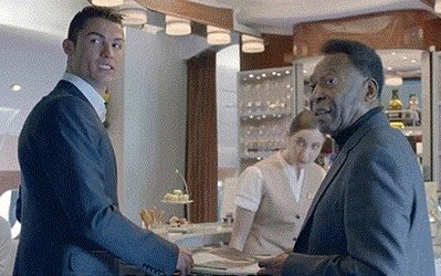 رونالدو و پله با هم همبازی می شوند+ عکس