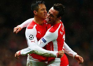 سانتی کازورلا|آرسنال 3 - 3 اندرلشت / لیگ قهرمانان