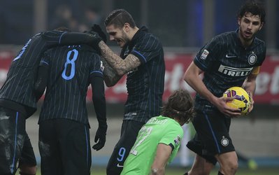 سری‌آ | اینتر 2 - لاتزیو 2 / شاگردان مانچینی از شکست خانگی فرار کردند + چیدمان دو تیم ، گل‌های بازی و گزارش تصویری