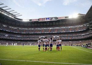 شادی بازیکنان اتلتیکو|رئال مادرید 1 - 2 اتلتیکو مادرید / لالیگا